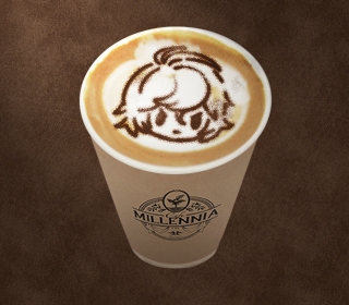 ラテアートカフェラテ（サンダルフォン）