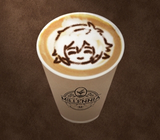 ラテアートカフェラテ（ルシフェル）