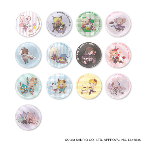 サンリオキャラクターズ ×GRANBLUE FANTASYトレーディング缶バッジ